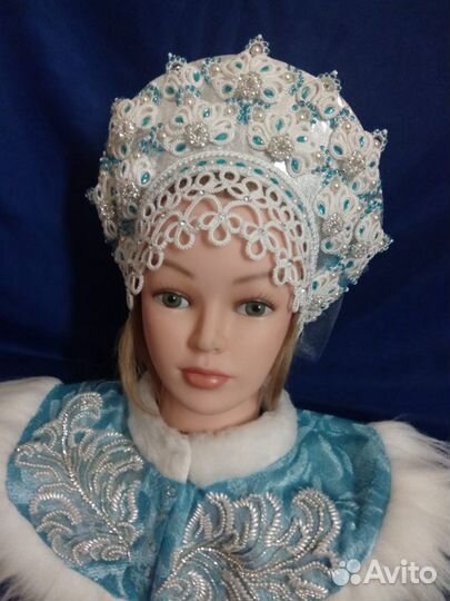 Кокошник снегурочки, снежной королевы