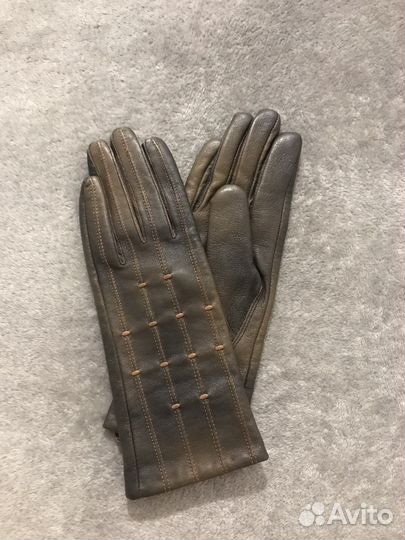 Перчатки женские кожаные новые