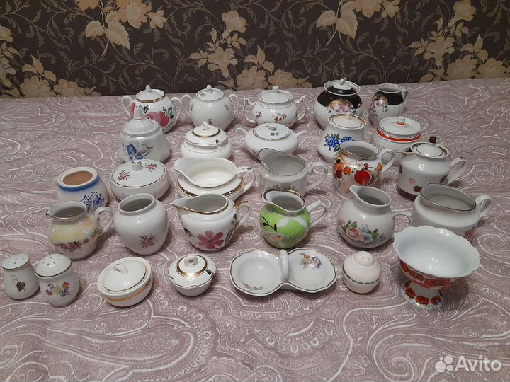 Сахарницы, соусники, солонички. СССР