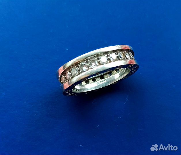 Bvlgari кольцо серебро