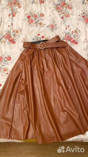 Кожаная юбка