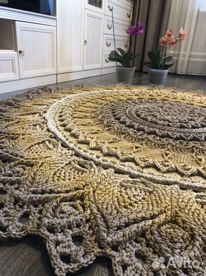 Ковер ручной работы 3D вязаный Грация 2 метра