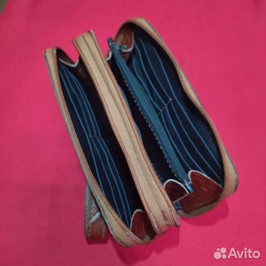Кошелек мужской кожаный ручной работы