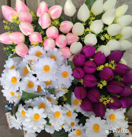 Искусственные цветы букеты