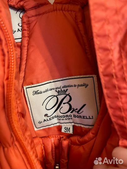 Костюм зимний для девочки borrelli 9 мес