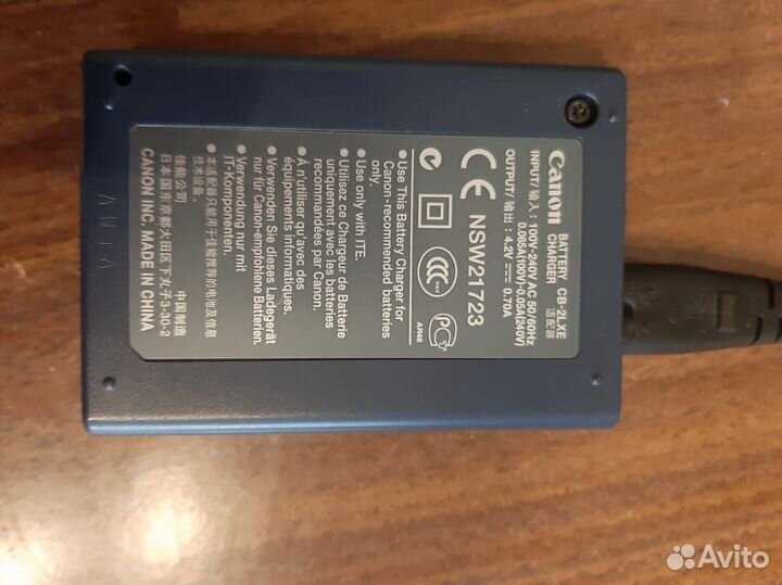 Зарядник для фотоаппарата canon