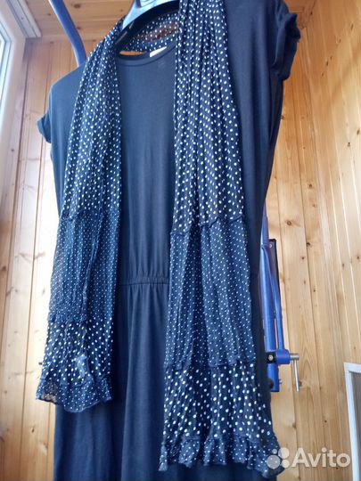 Платье H&M + шарф Gelco