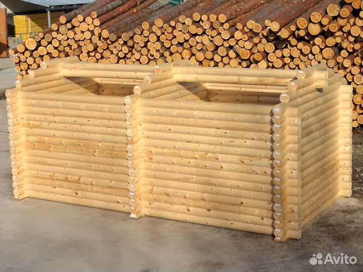 Сруб Бюджетной Бани 3.0х6.0м. из бревна