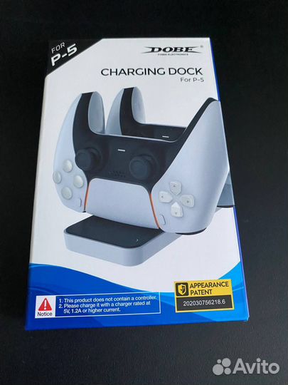 Зарядная станция для джостиков PS5 dobe