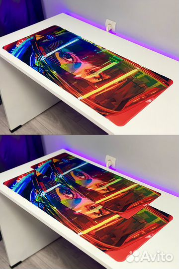 Коврики для мыши с принтом Cyberpunk, Ghost Runner