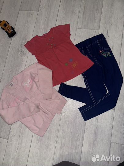 Вещи для девочки пакетом 104.110 116