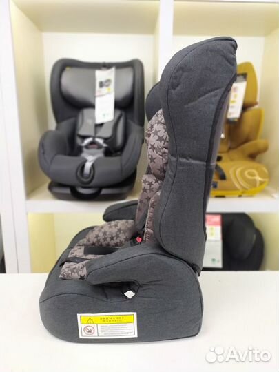 Автокресло 9-36 Lk Lux черный звезды до 12 лет