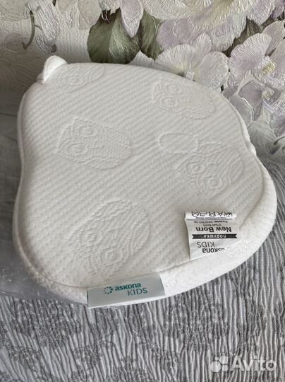 Подушка ортопедическая аскона для новорожденных