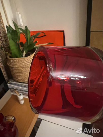 Кувшин рубиновое стекло СССР