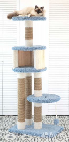 Домик для кошки с когтеточкой