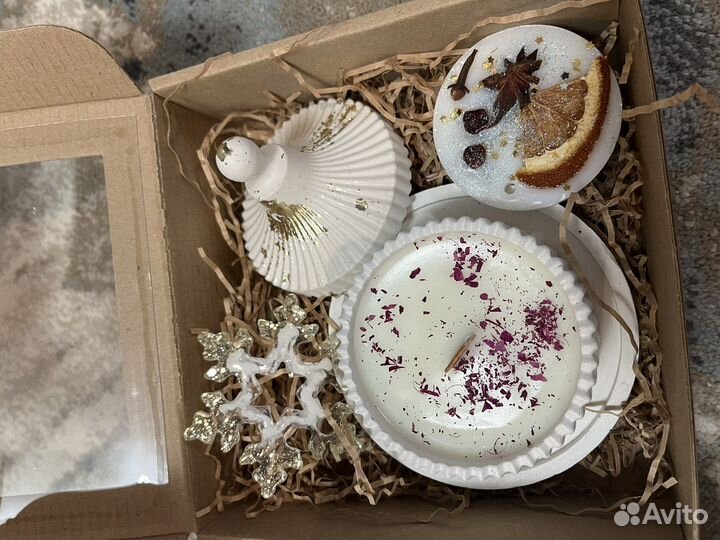 Ароматическая свеча в шкатулке