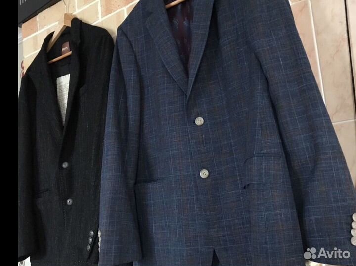 2 мужских бредовых пиджака б/у hugo boss; korpo