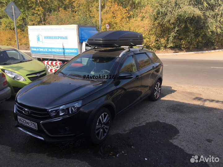 Автобокс Черный карбон на LADA Vesta Sw универсал