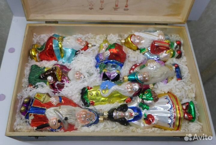 Елочные игрушки Komozja Белоснежка и гномы 8шт RR