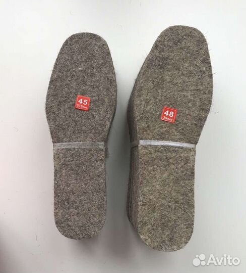 Стельки войлочные. Все размеры сразу
