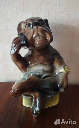 Статуэтка собака-копилка с пепельницей