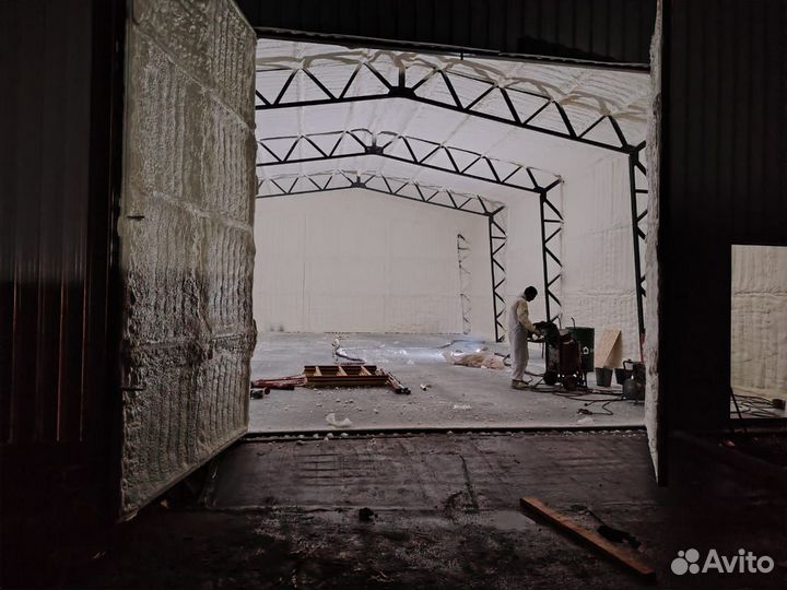 Утепление ангаров ППУ от профи