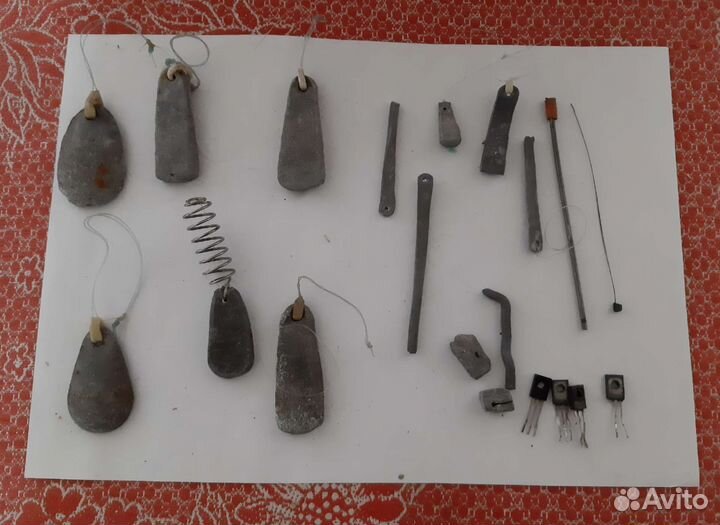 Лески, грузила рыболовные,цена за все