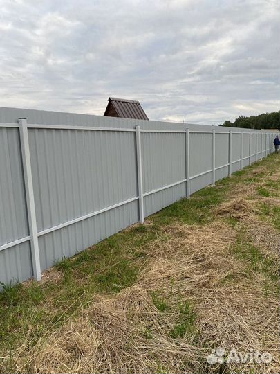 Заборы из профнастила забор сетка установка ворот