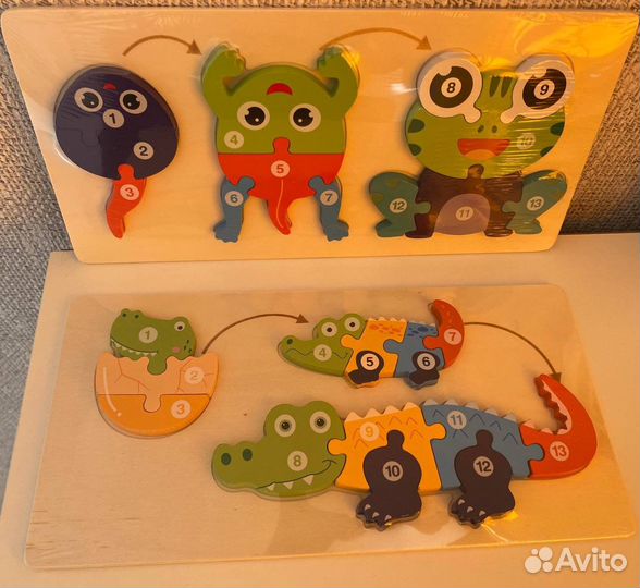 Развивающие деревянные игрушки