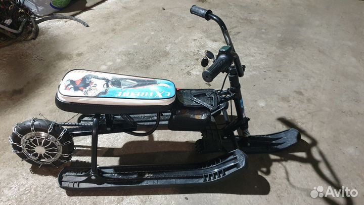 Электроснегокат для детей и взрослых снегокат