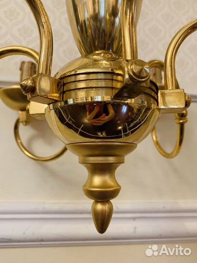Люстра из латуни на 6 ламп Испания