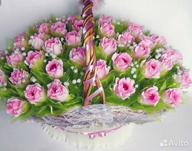 Сладкие розы, внутри конфеты