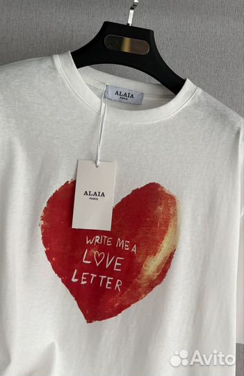 Alaia футболка с сердцем