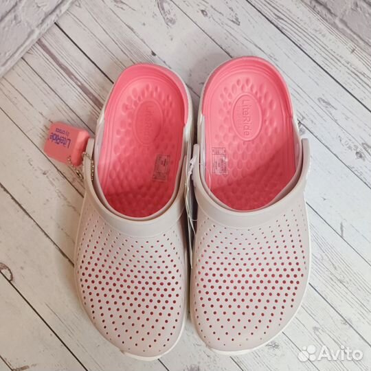 Crocs literide женские тапочки на лето