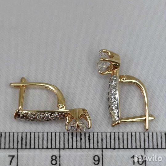 Серьги золото 585 проба № 063669