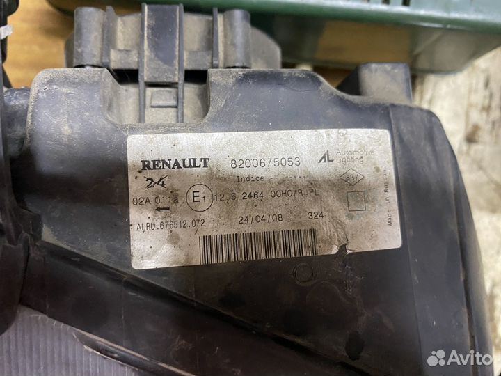 Фара renault logan 1