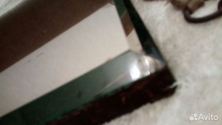 Старинное толстое настенное Зеркало