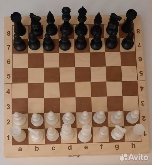 Шахматы + шашки со складной доской 29 см