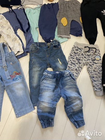 Большой пакет одежды и обуви для мальчика