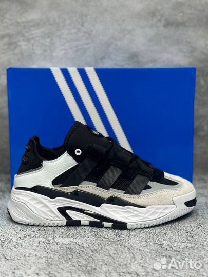 Кроссовки Adidas Niteball Black White (36-45)