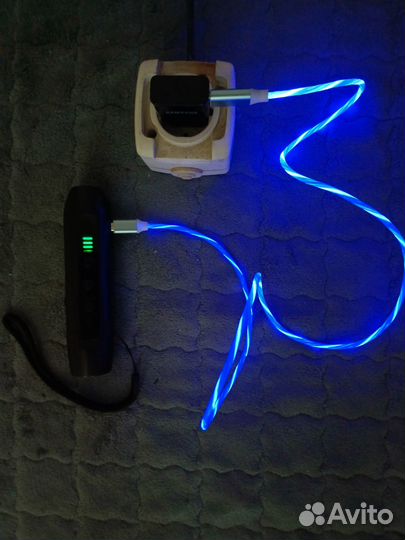 Светящийся кабель Micro USB для быстрой зарядки