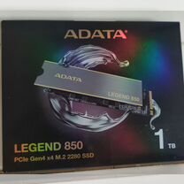 Ssd 1 Tb m2 nvme Adata Legend 850. Оригинал