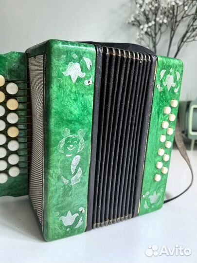 Баян детский с олимпийским Мишкой гармонь аккорде