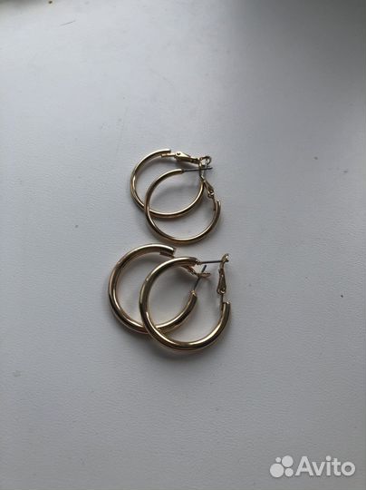 Серьги кольца