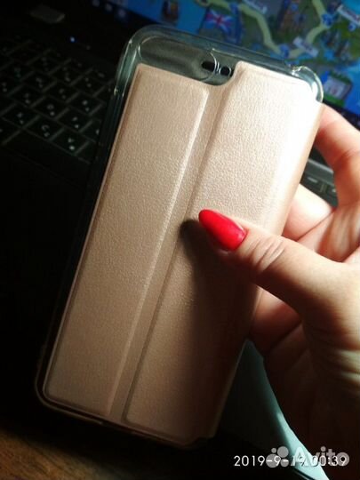 Чехол для телефона honor 7A цвет розовое золото. Н