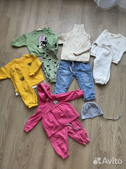 Вещи пакетом на девочку 74-80