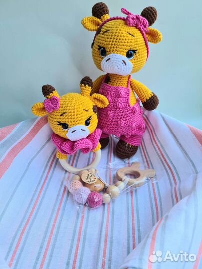 Вязаный набор для малыша Игрушка жираф