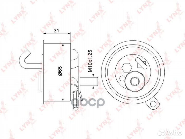 PB-1326 ролик натяжной ремня грм Toyota Nadia