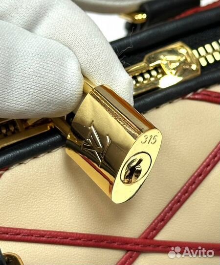 Louis vuitton сумка Speedy 25 с полосками