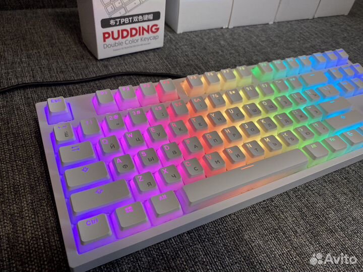 Новые кейкапы PBT пуддинг с русскими буквами